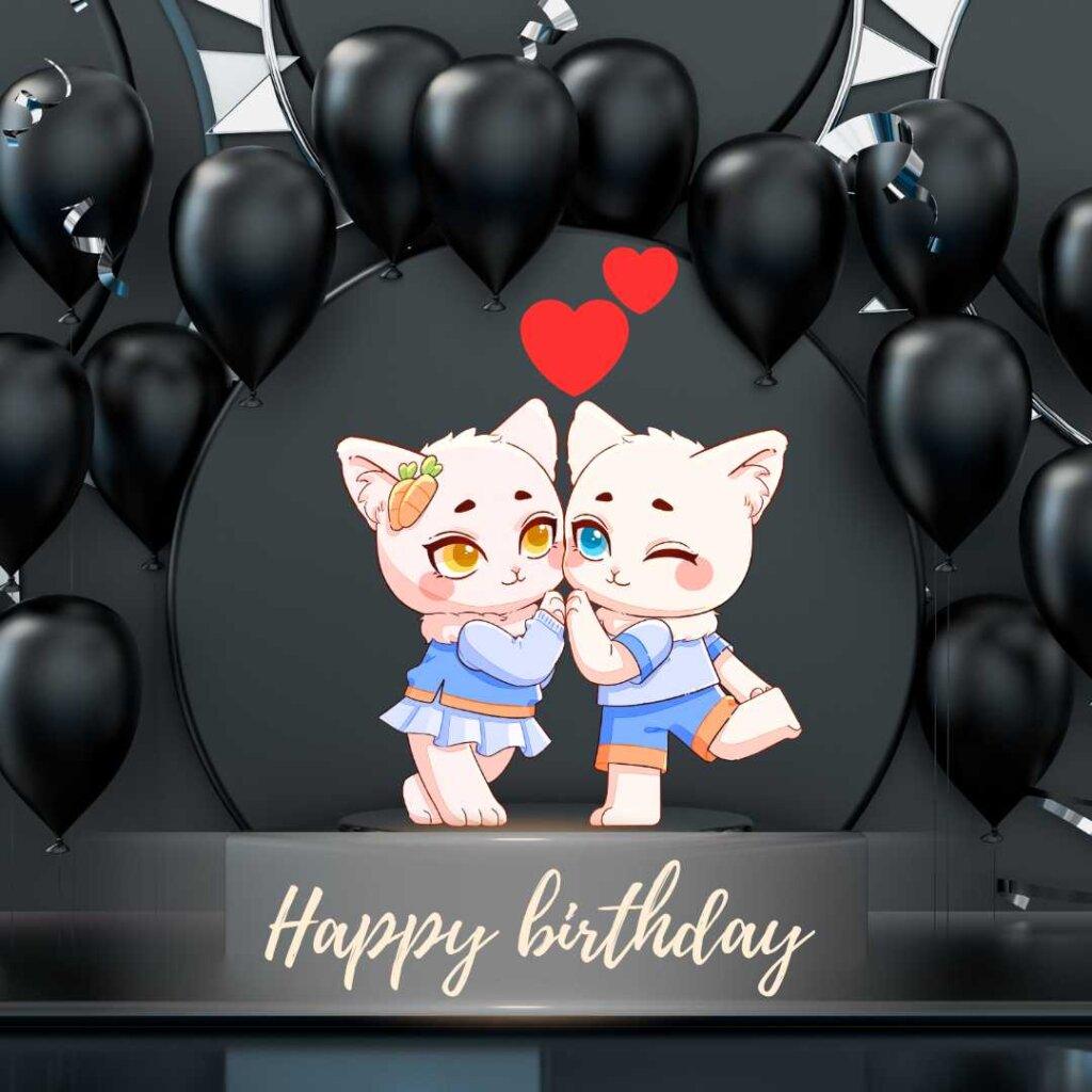 focus happy birthday wishes cute anime kittens happy birthday image. jpg