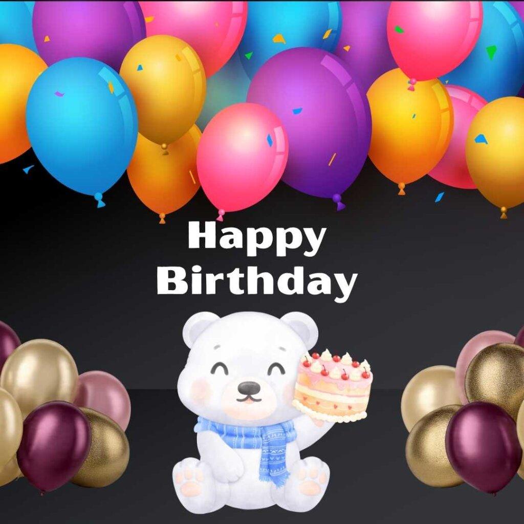 focus happy birthday wishes cute polar bear cake birthday wishes.jpg