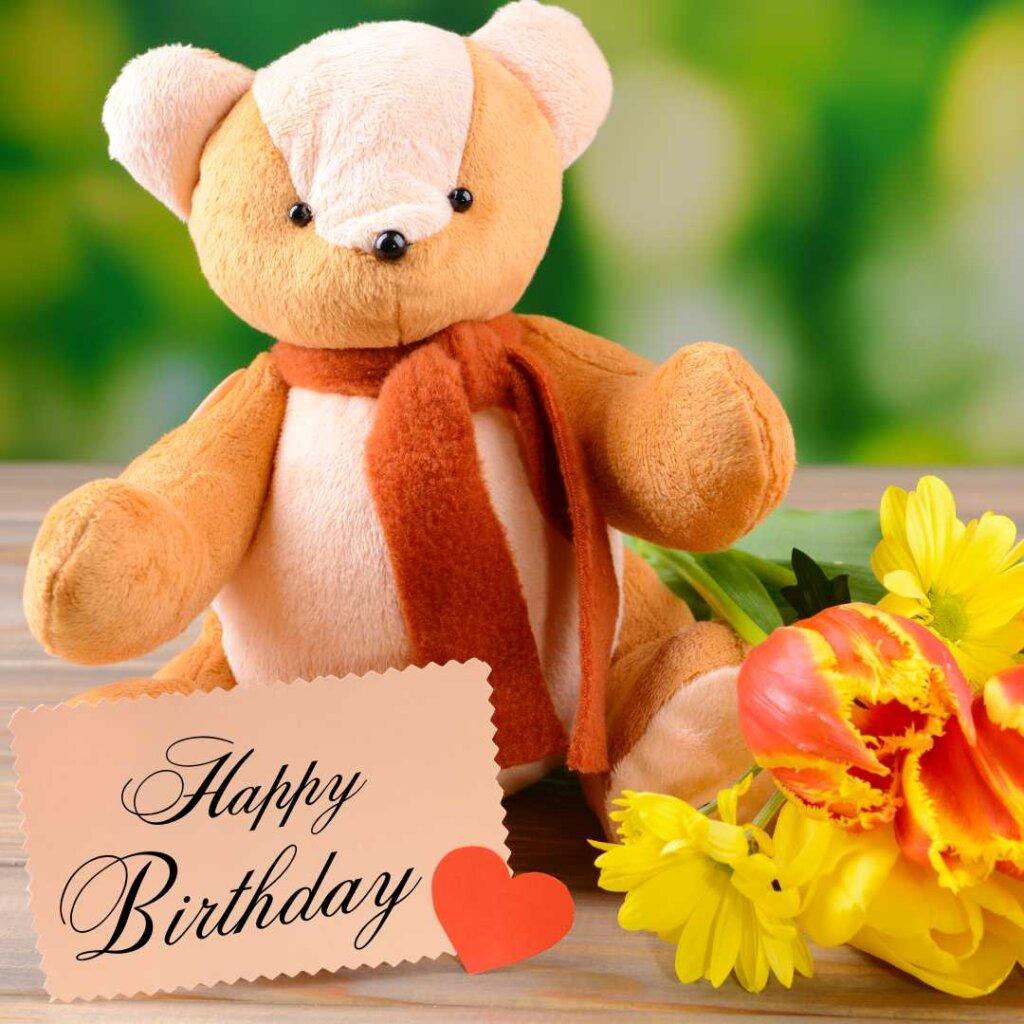 focus happy birthday wishes soft teddy bear birthday greeting card.jpg