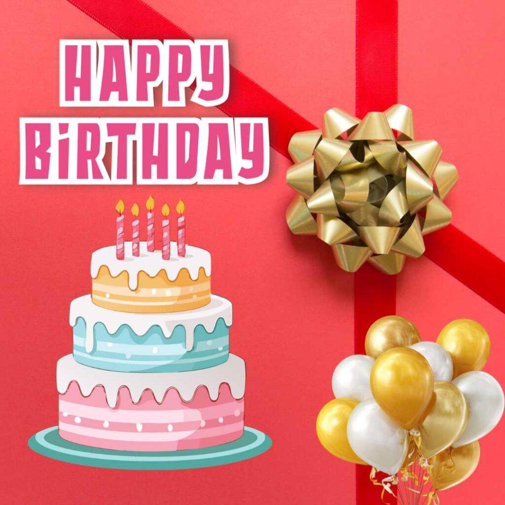 focus happy birthday wishes vibrant red birthday cake balloons wishes.jpg